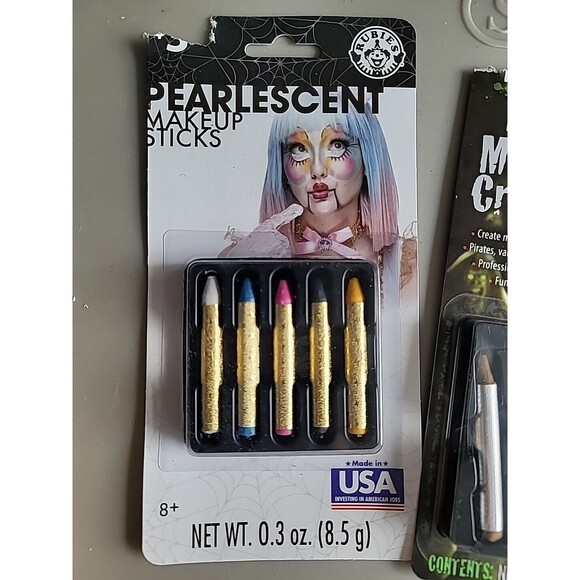 Pearlescent Makeup Sticks,  5 Piece Face Paint Crayons Multi Colors Set of 3 NEW - Picture 3 of 8